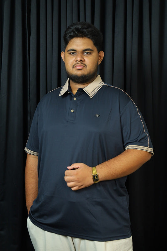 Nevy Blue Colour Polo T-Shirt|BRM