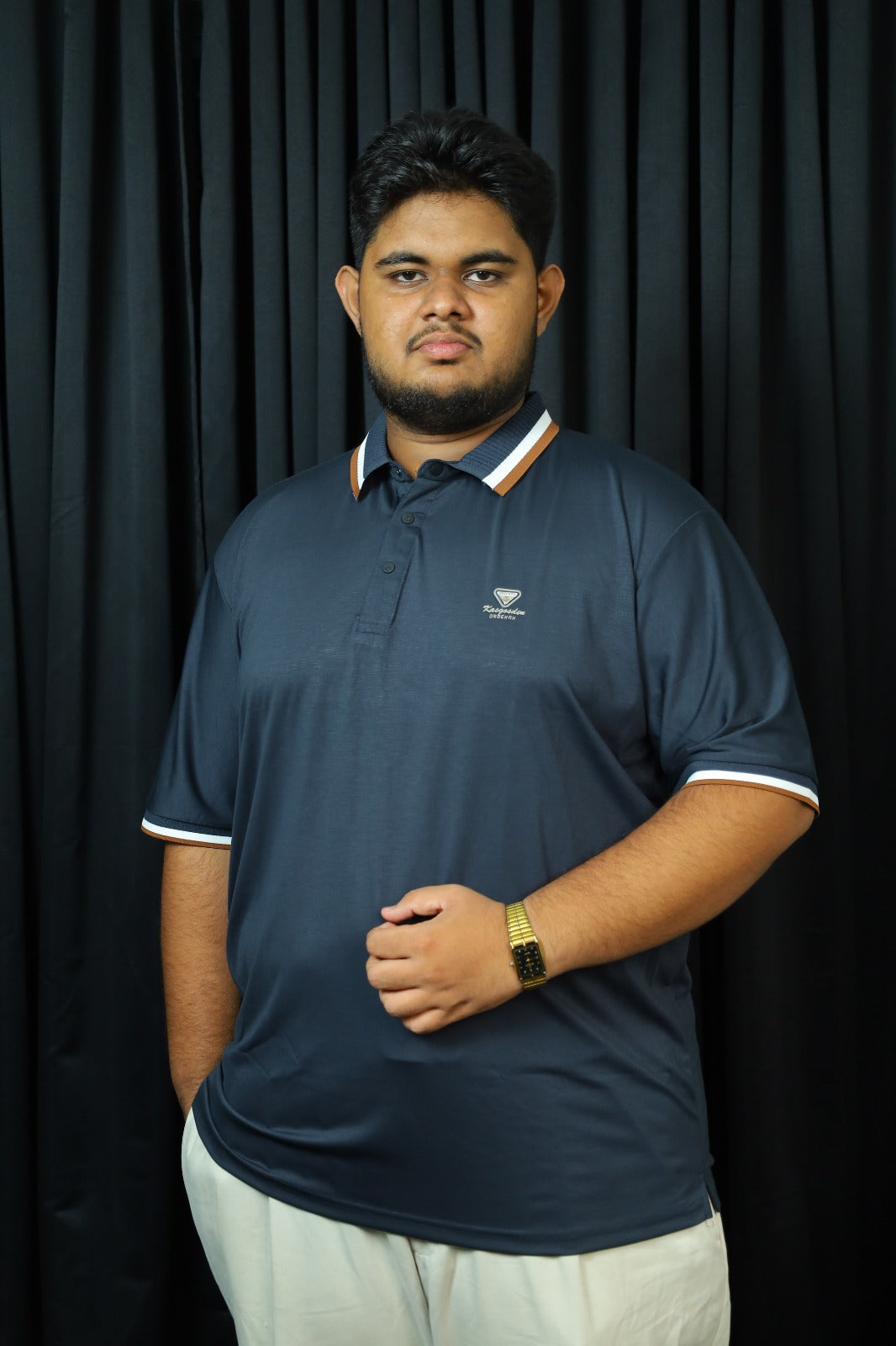 Nevy Blue Drb Polo T-Shirt |Plus