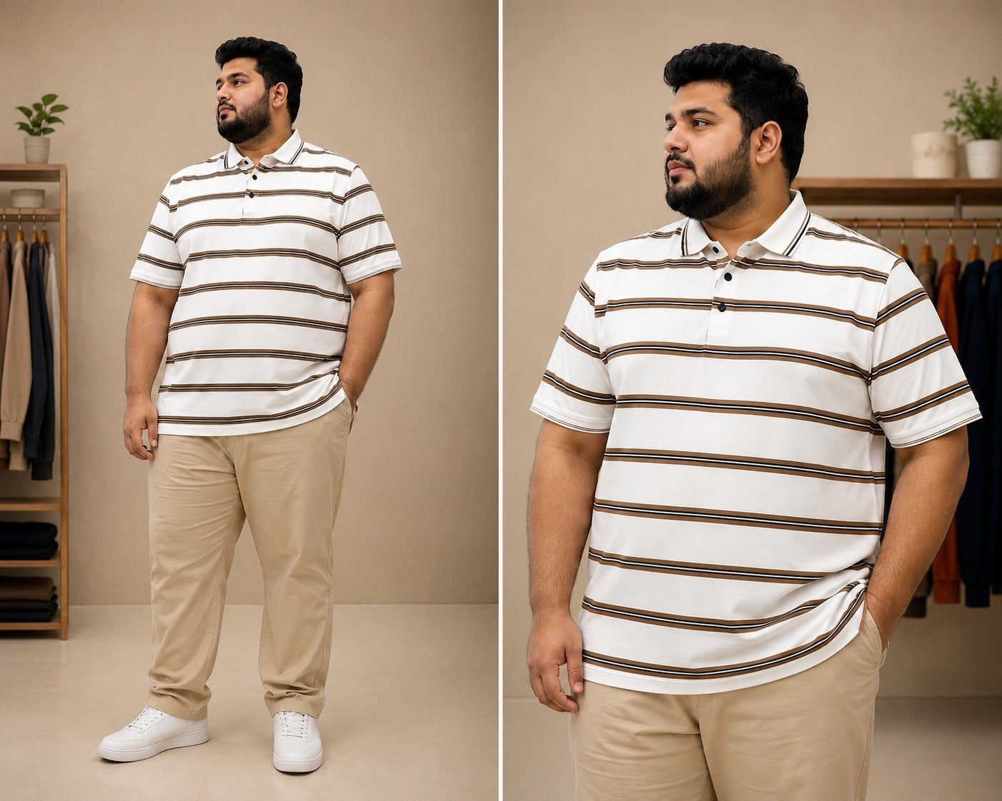 White Colour Ufs Polo T-Shirt |Plus
