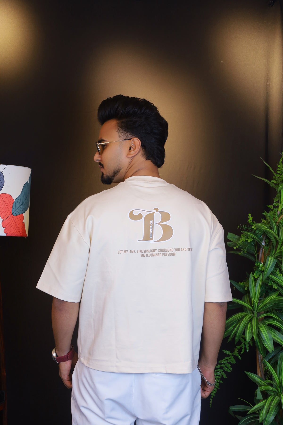 Light Cream Colour T-Shirt |GRP