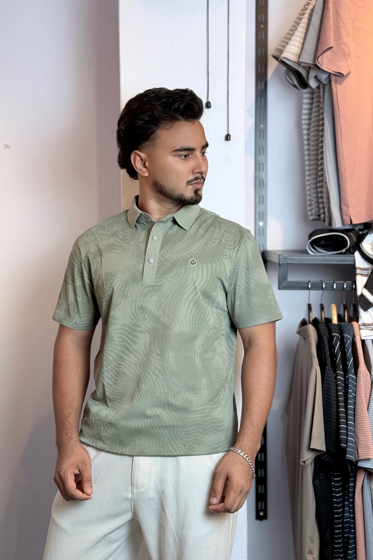 Green Colour Polo T-Shirt |WAP