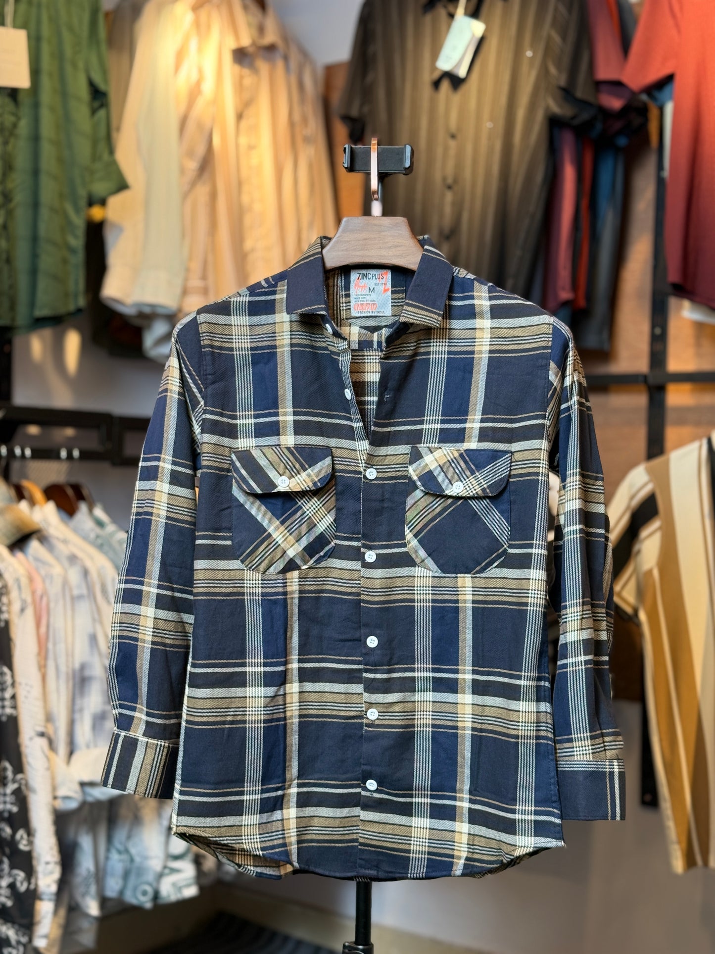 Nevy Blue Check Shirt |BL2