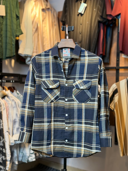 Nevy Blue Check Shirt |BL2