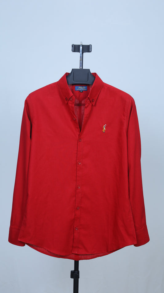 Red Colour Formal Shirt |oxford