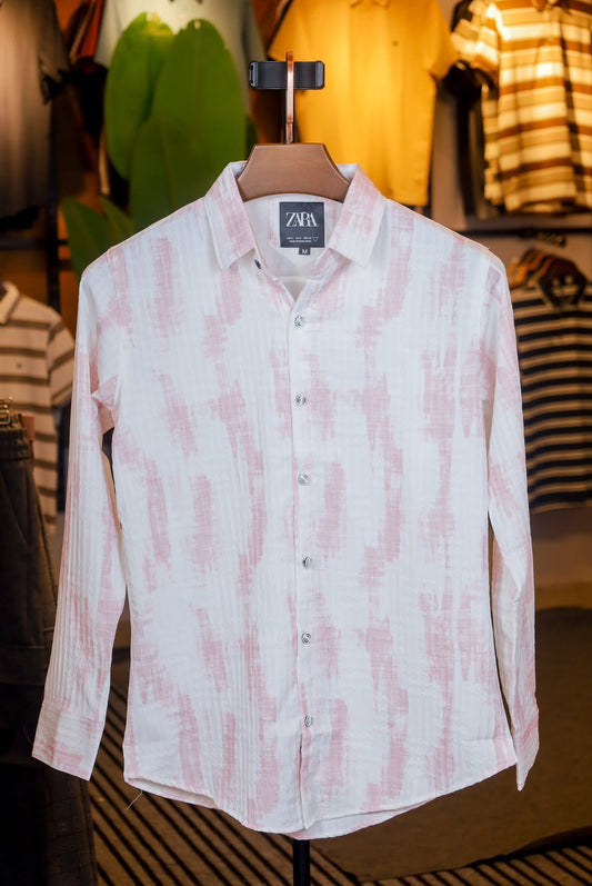 Pink White Printed Shirt |Marvel