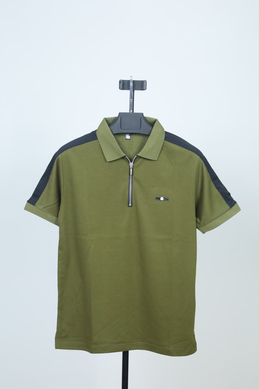 Olive Colour Polo T-Shirt |Prada