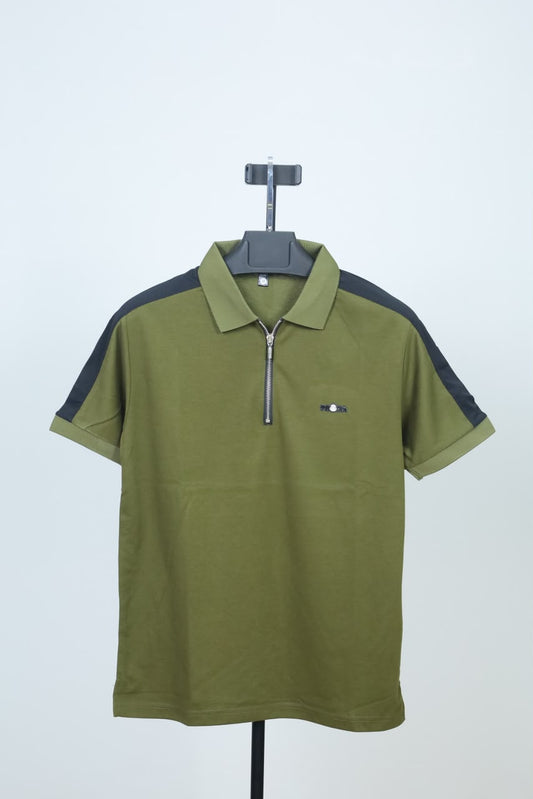 Olive Colour Polo T-Shirt |Prada