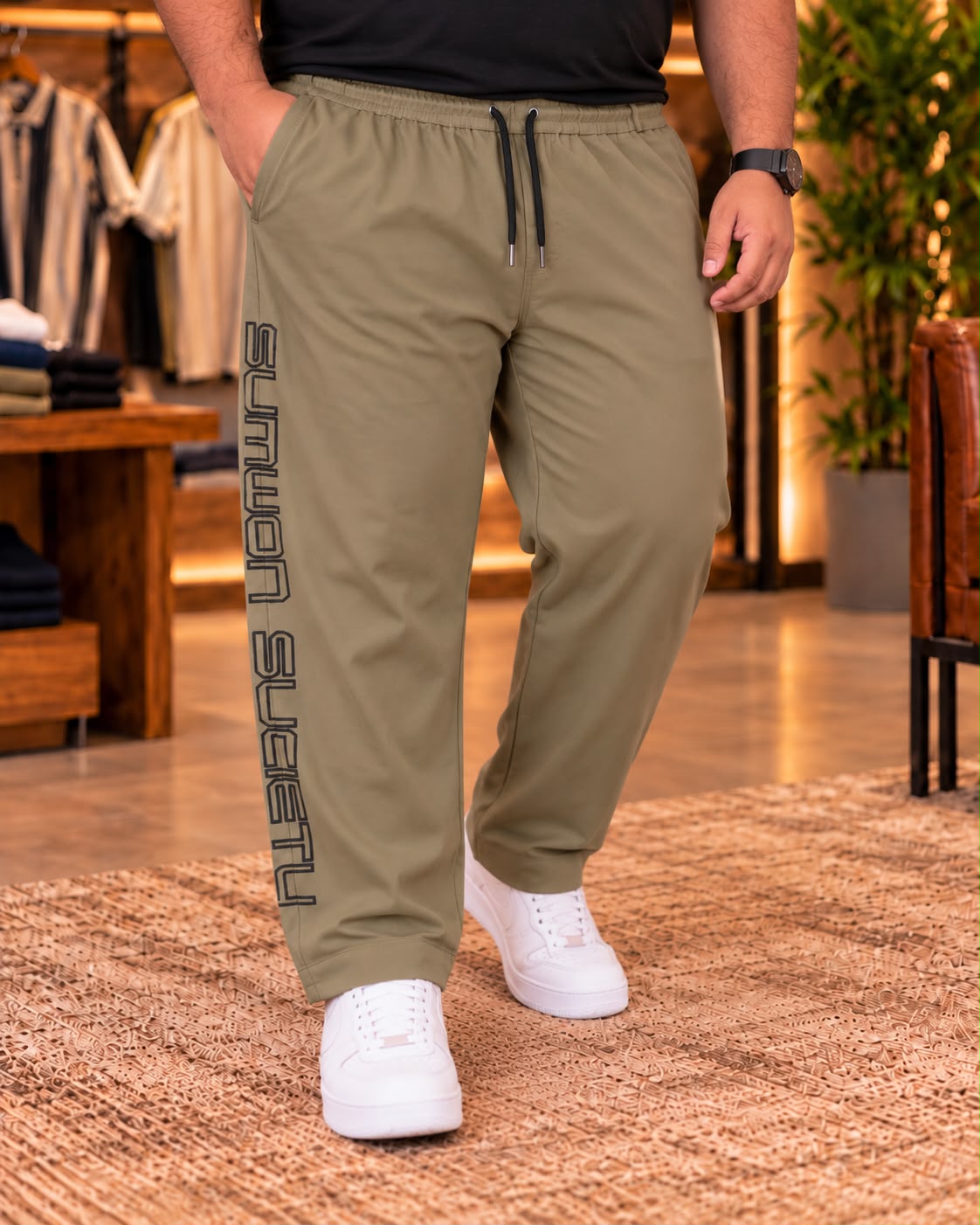 Olive Colour Trouser Pant |PSM