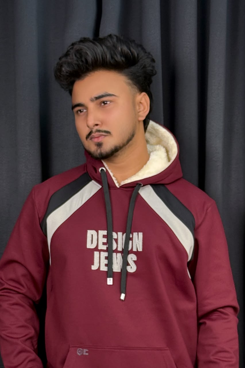 Maroon Colour Hoodie |DH