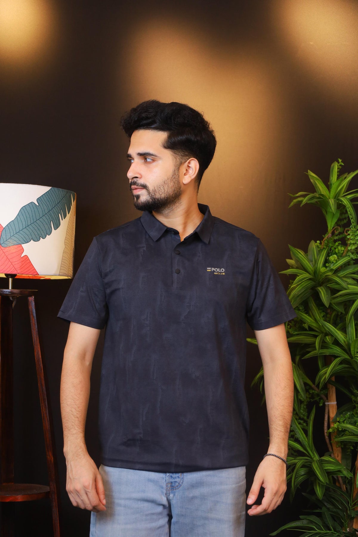 Black Polo T-Shirt |Club