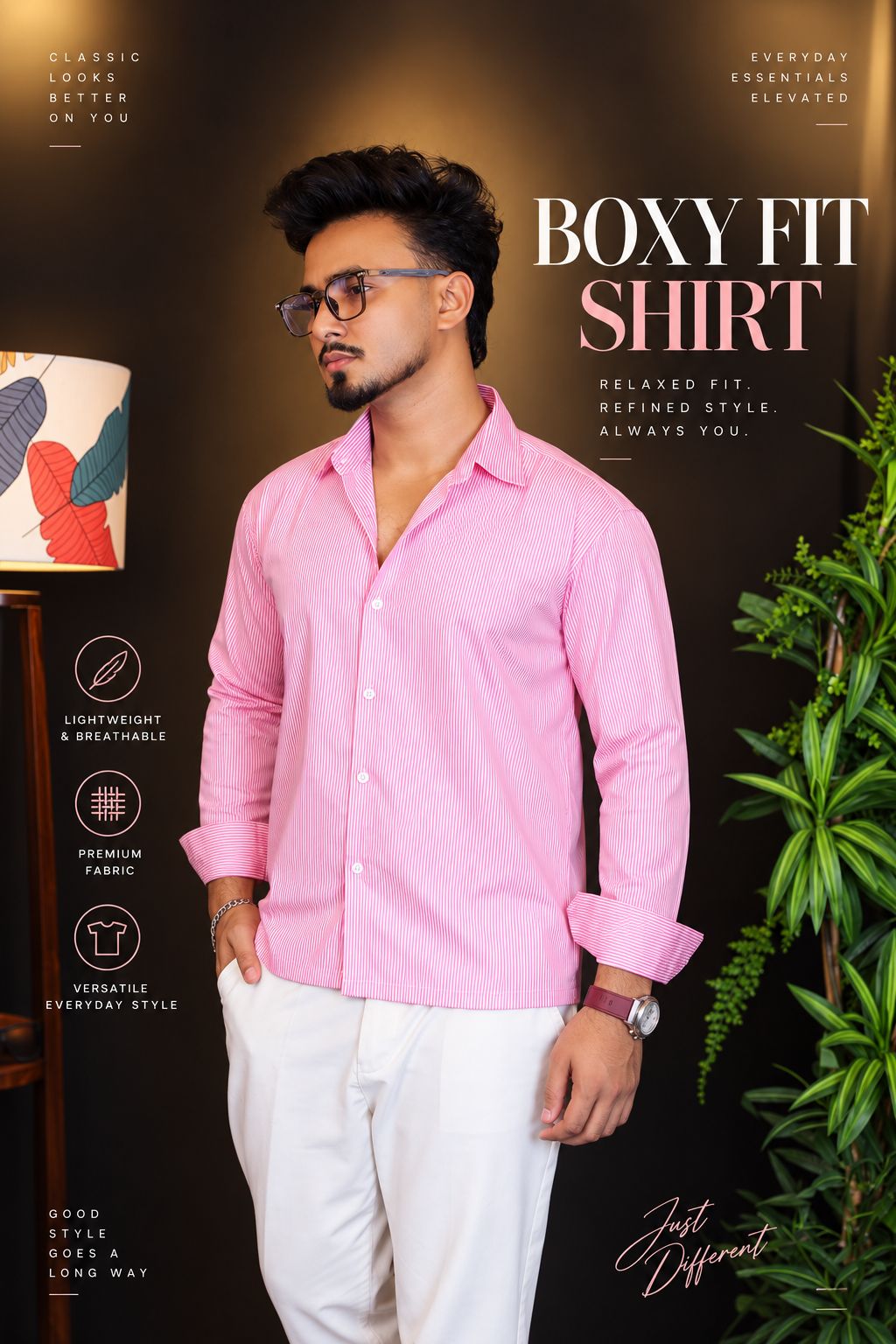 Pink Old Money Thin Shirt|BOX