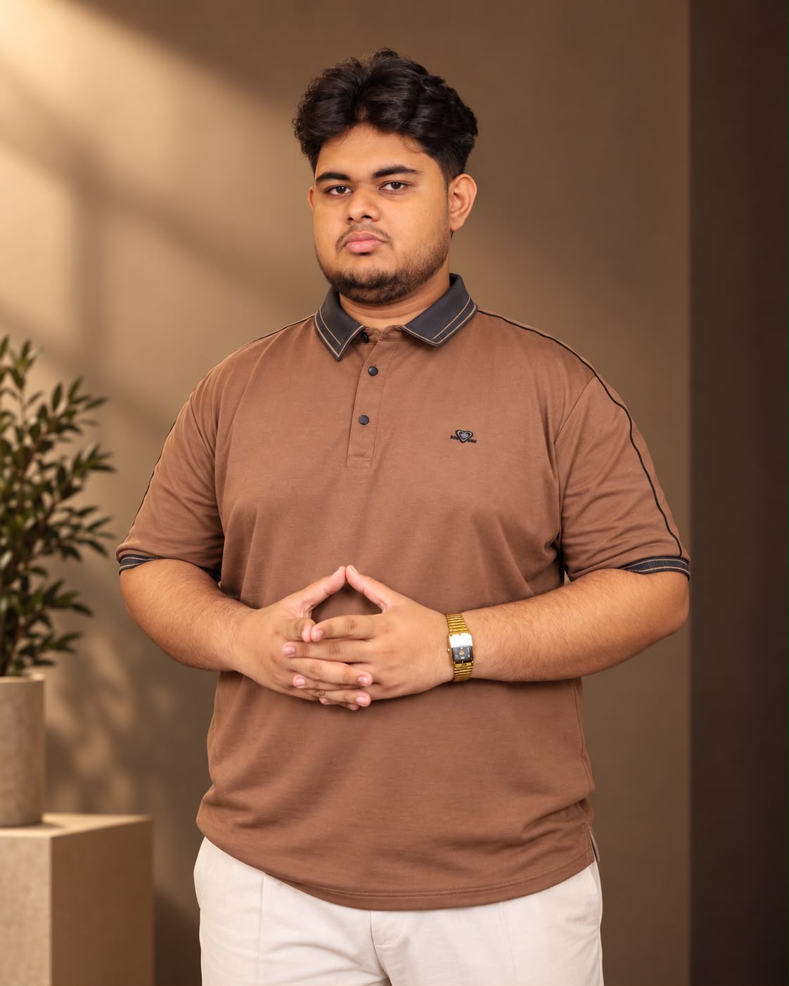 Coffee Colour Polo T-Shirt|BRM