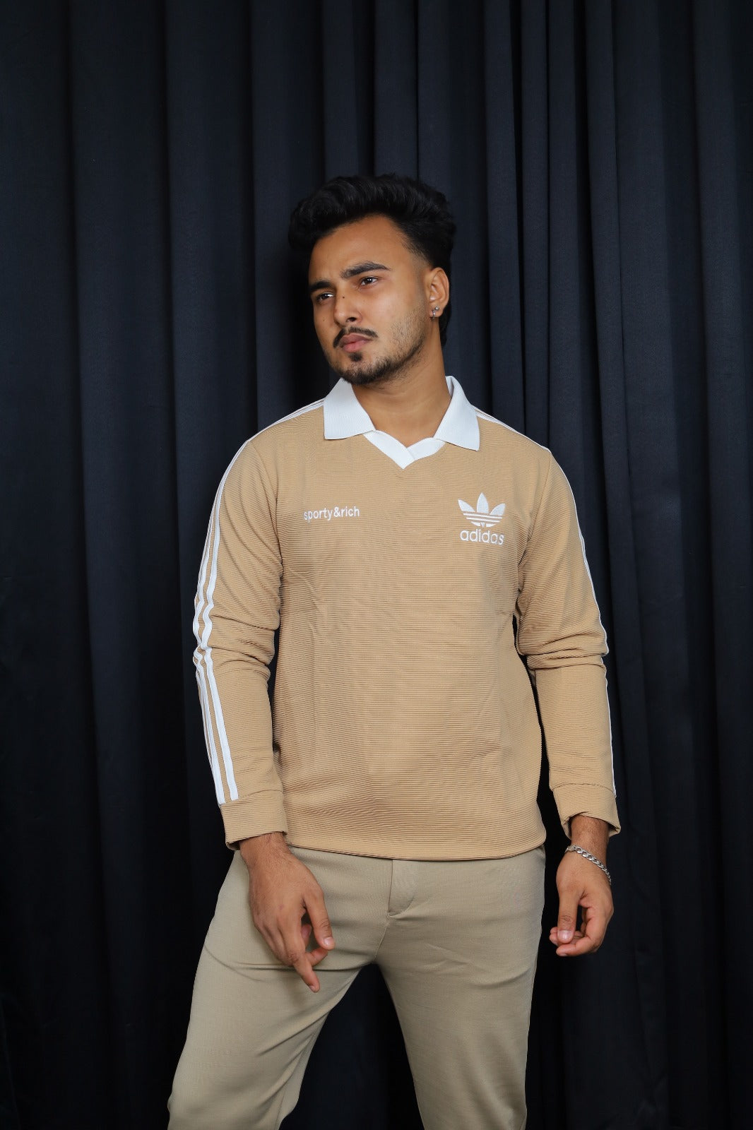 Cream Colour Sweatshirt-adidas