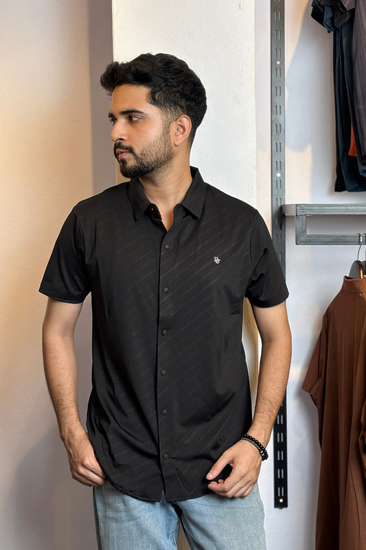 Black Colour Half Slevee Shirt |CHS