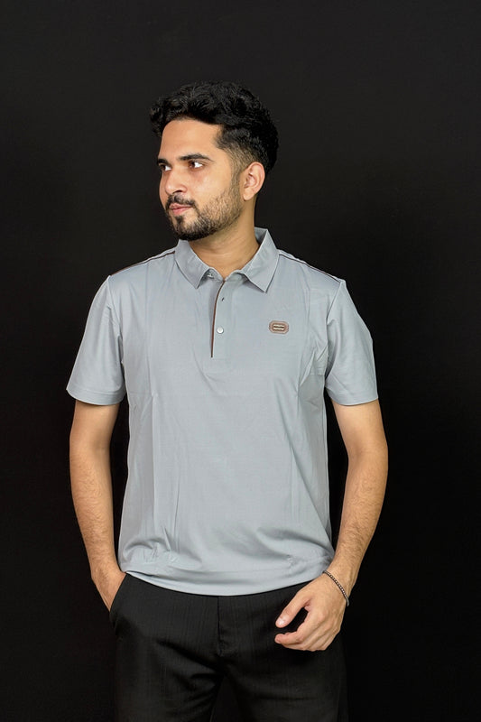 Ash Colour Polo T-Shirt |NBA