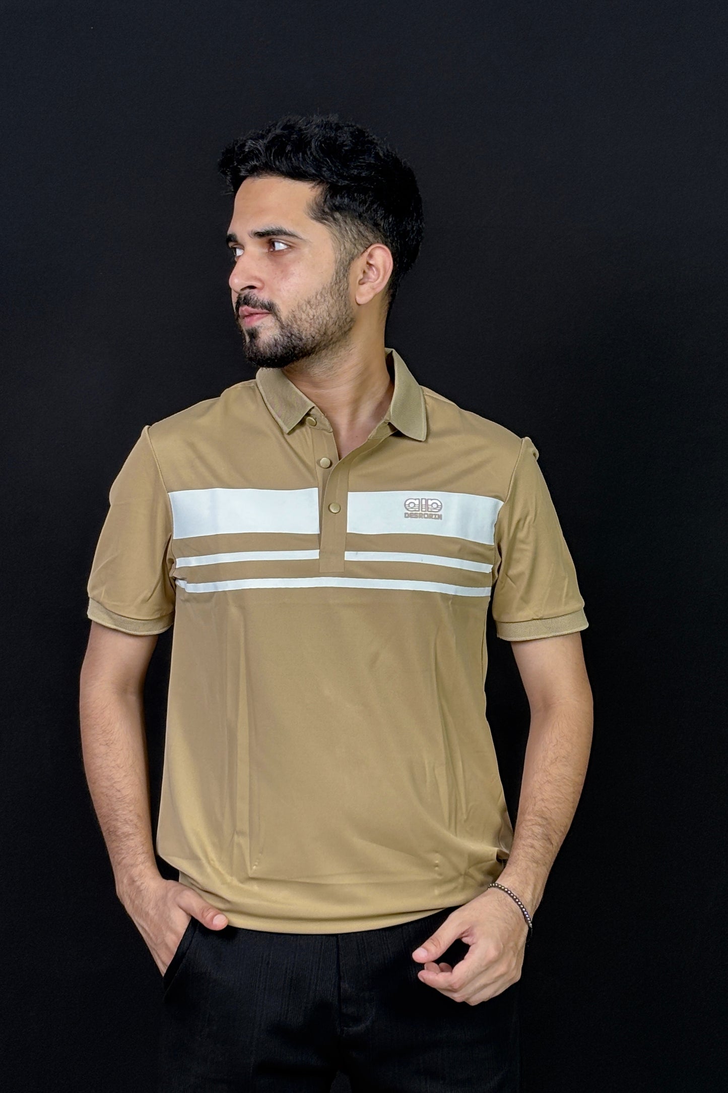 Biscuit Colour Polo T-Shirt |DRR