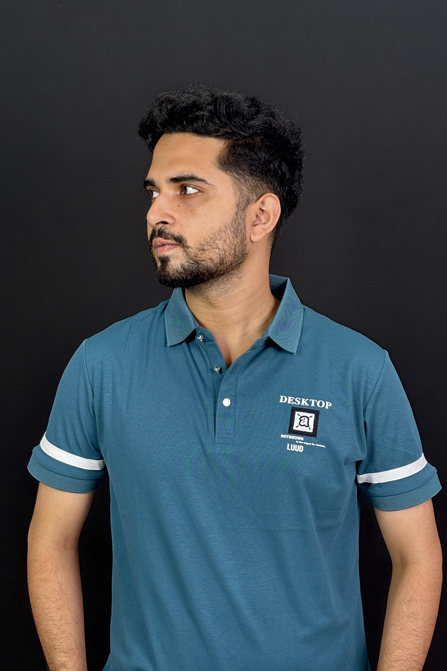 Sea Blue Colour Polo T-Shirt |BBP