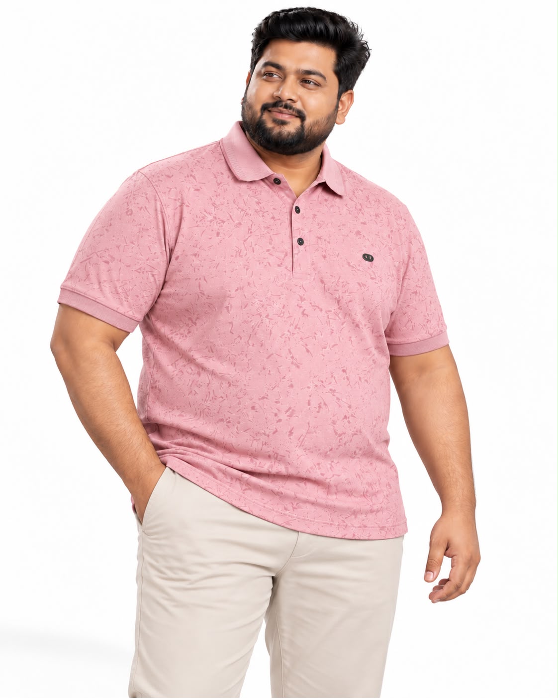 Rose Colour Polo T-Shirt |APS