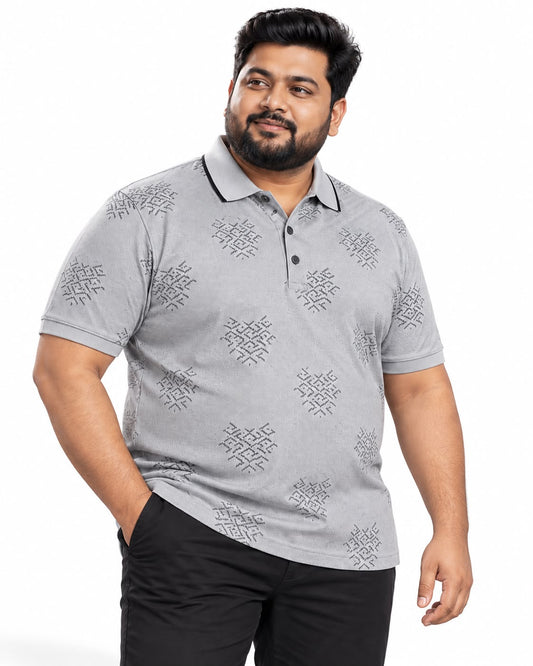 Silver Colour Polo T-Shirt |SPC