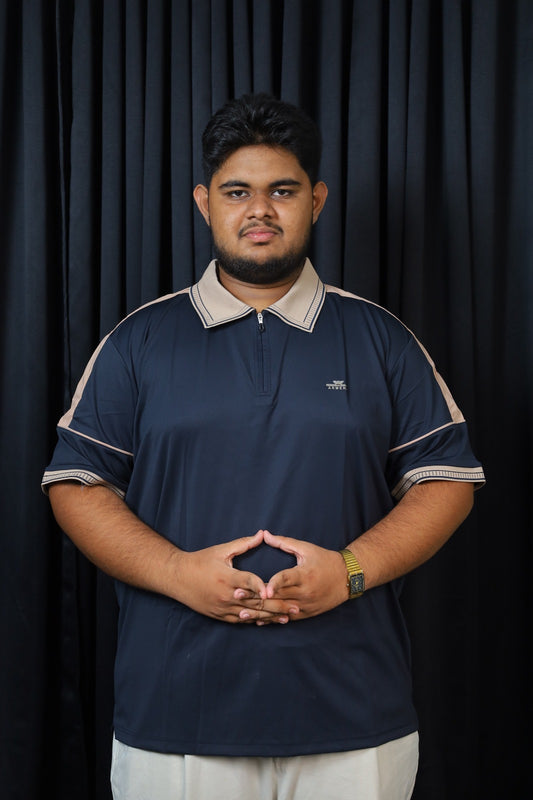 Nevy Blue Colour Polo T-Shirt-ARM