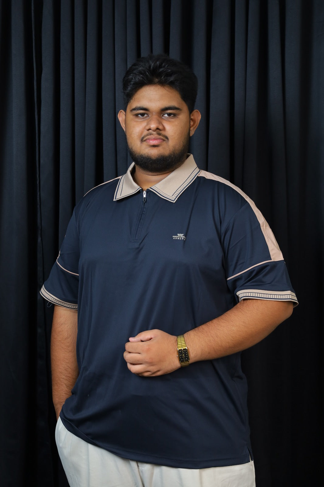 Nevy Blue Colour Polo T-Shirt-ARM