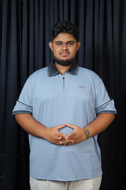 Sky Colour Polo T-Shirt-ARM