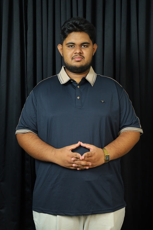 Nevy Blue Colour Polo T-Shirt|BRM