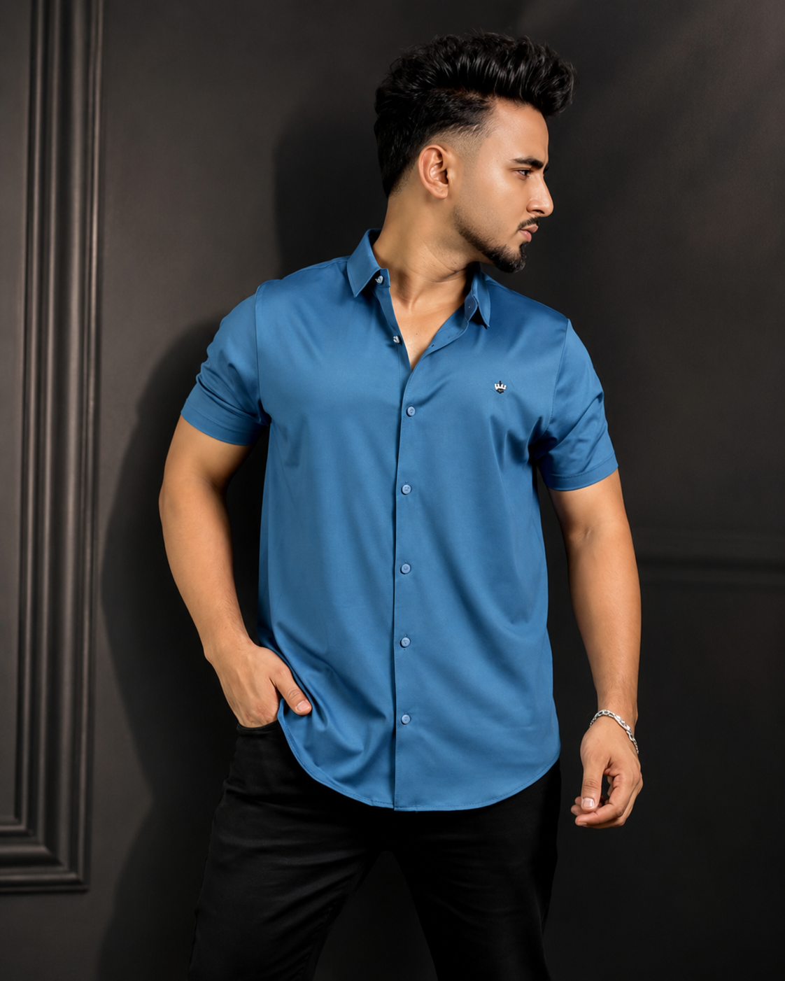 Blue Colour Half Slevee Shirt |BB