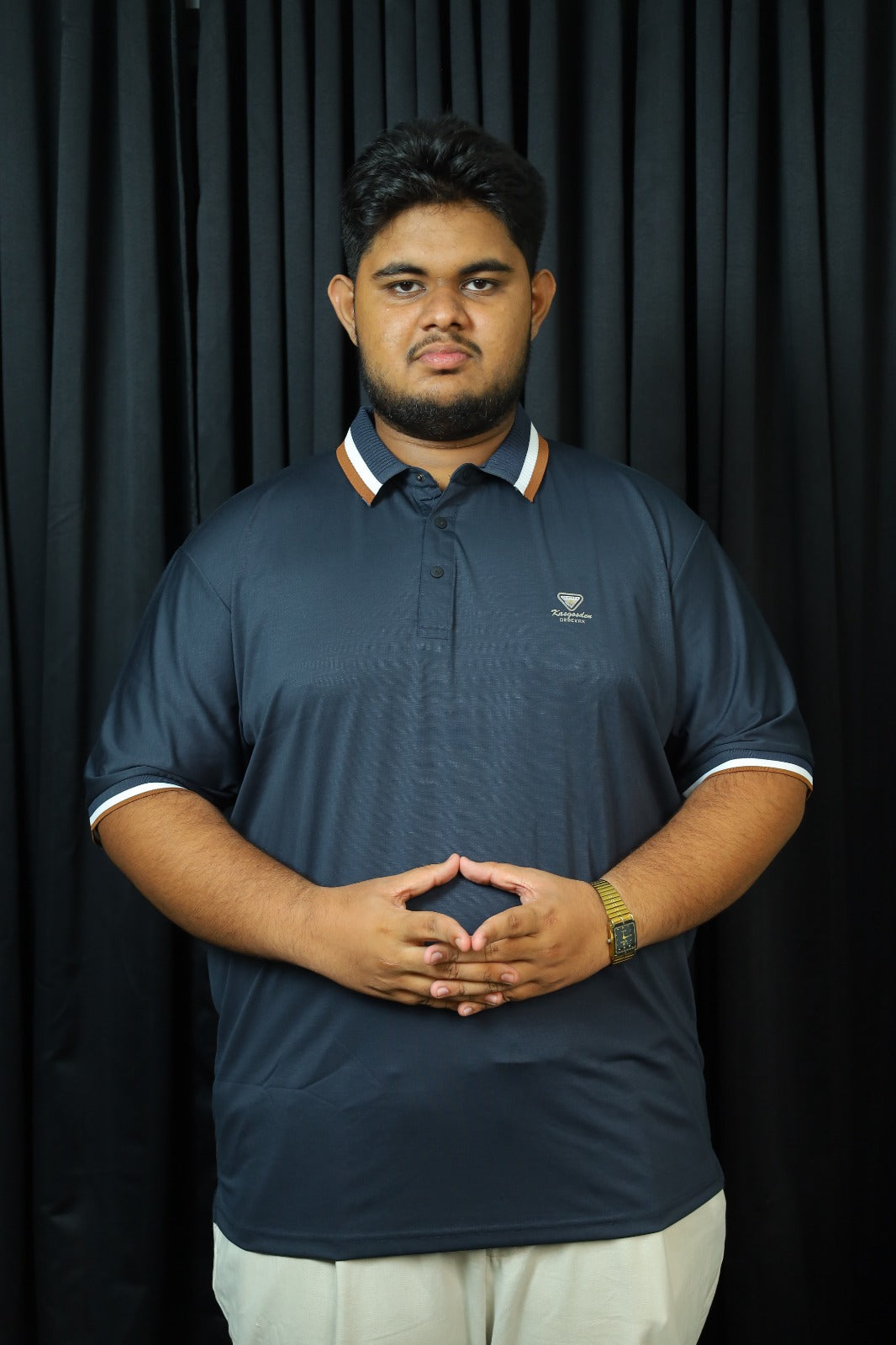 Nevy Blue Drb Polo T-Shirt |Plus
