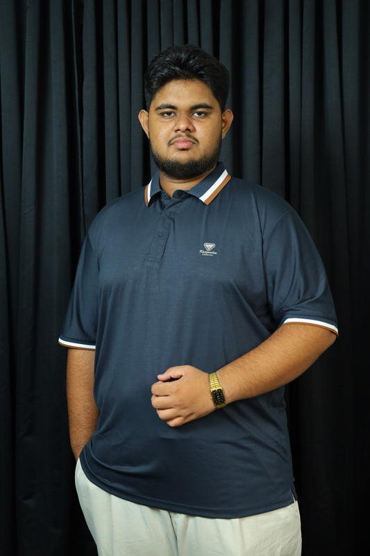 Nevy Blue Drb Polo T-Shirt |Plus