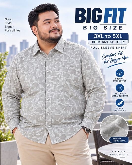 Ash Colour Printed Shirt |PPS