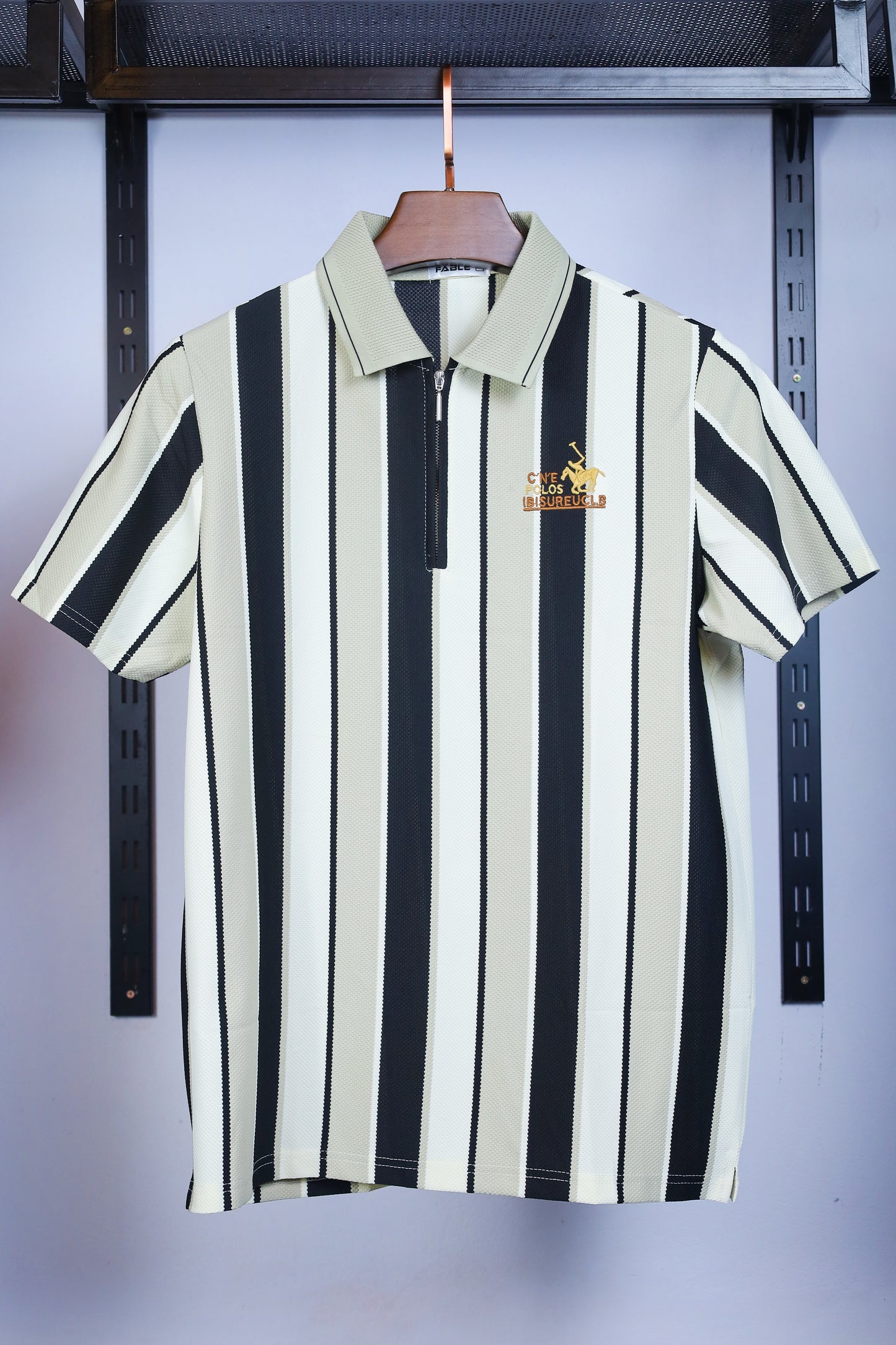 Black Contrast Polo T-Shirt |CNE