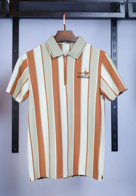 Camel Contrast Polo T-Shirt |CNE