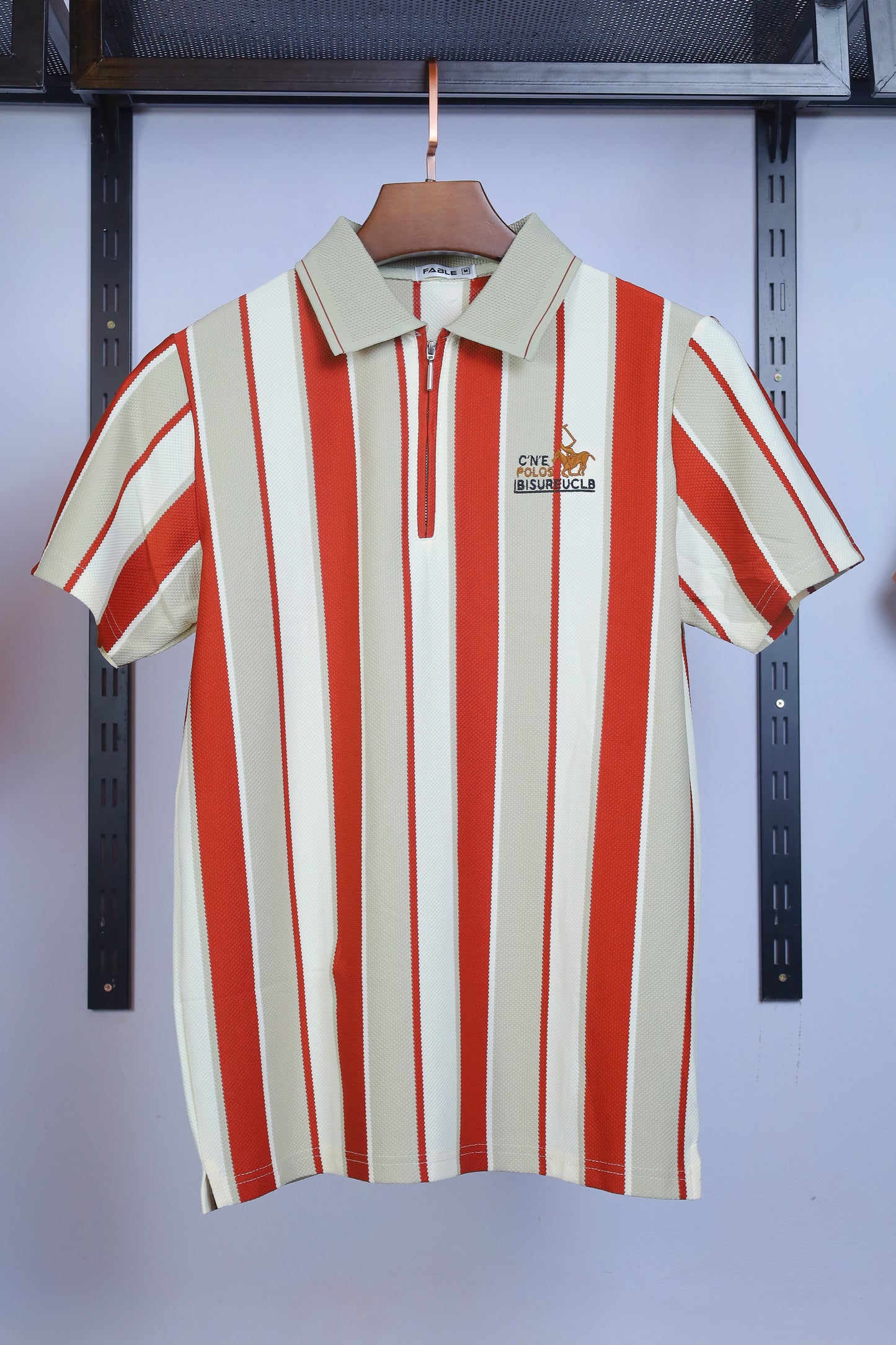 Red Contrast Polo T-Shirt |CNE