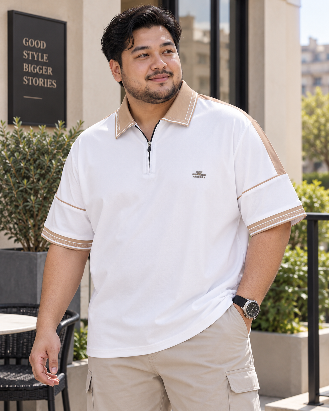 White Colour Polo T-Shirt |ARM