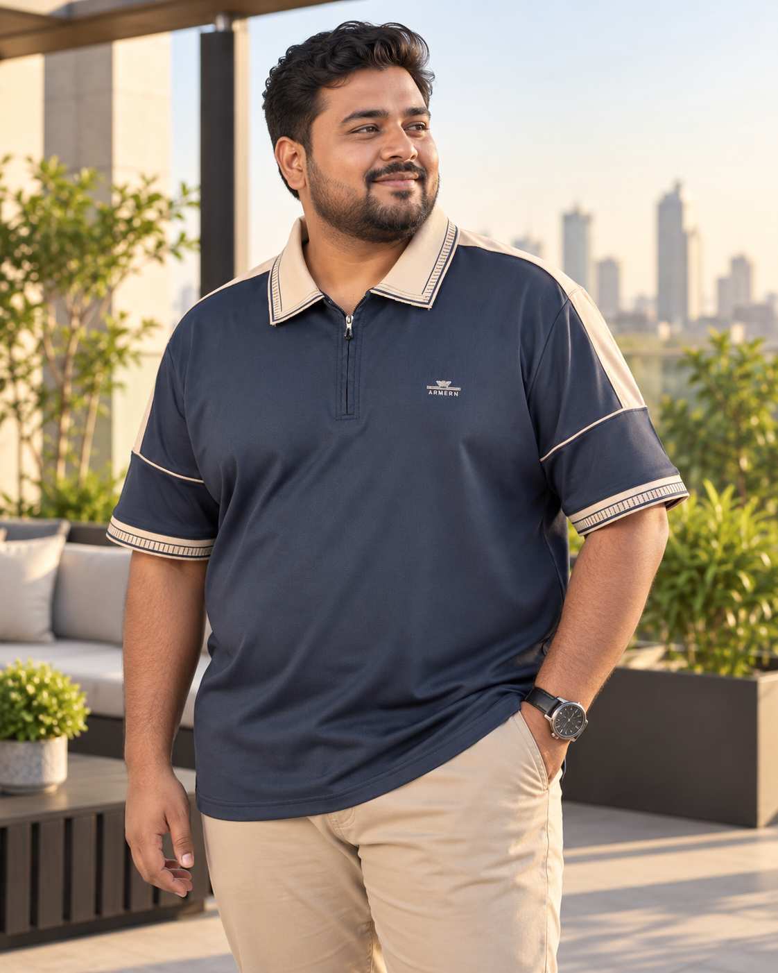 Nevy Blue Colour Polo T-Shirt |ARM