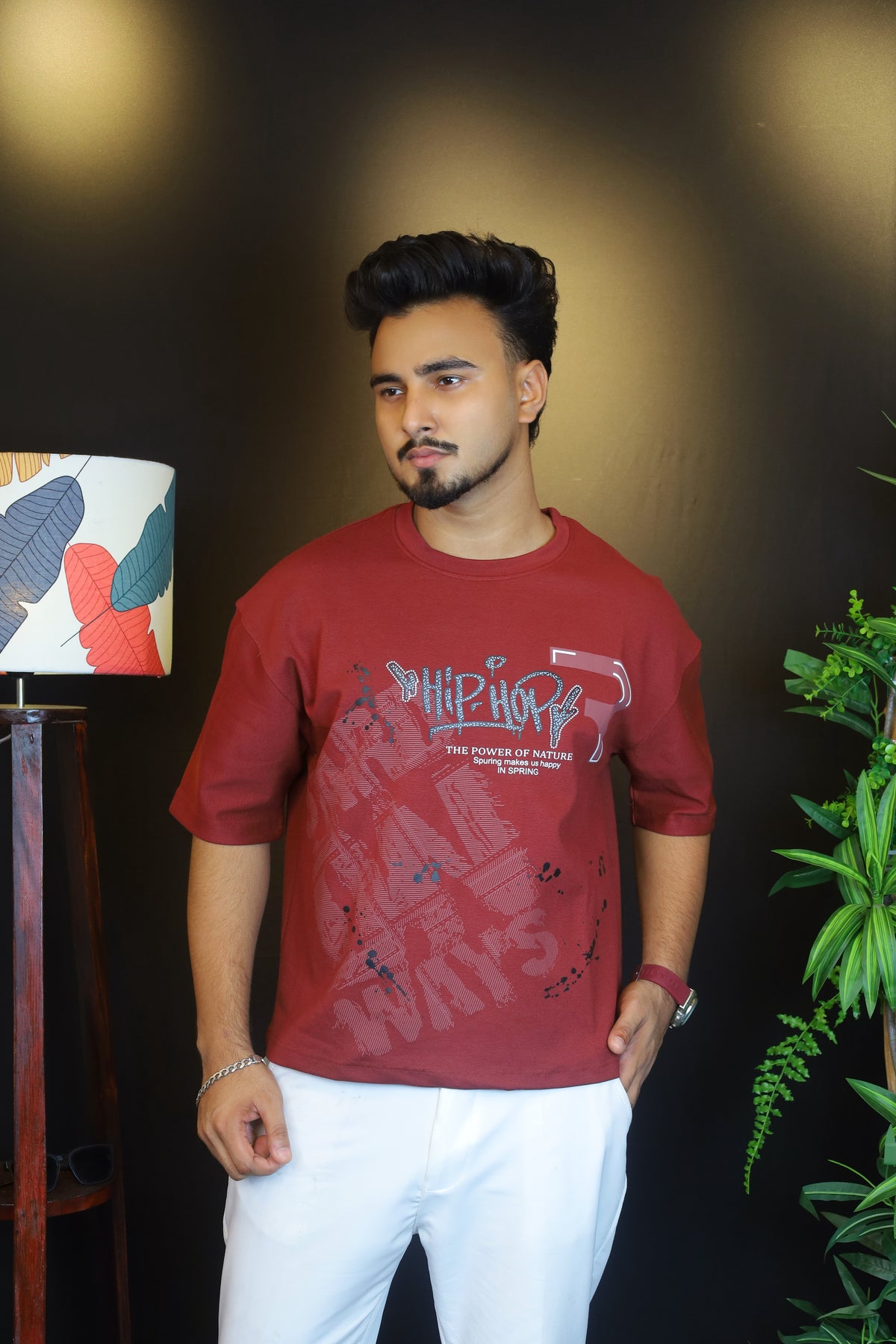Maroon Colour T-Shirt |HIP