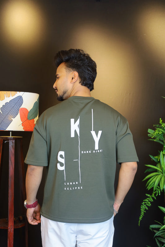 Olive Colour T-Shirt |SKY
