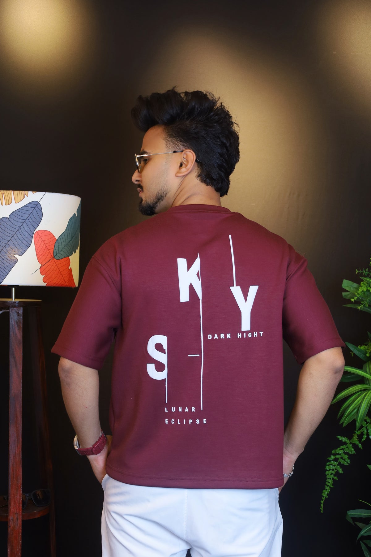 Wine Colour T-Shirt |SKY