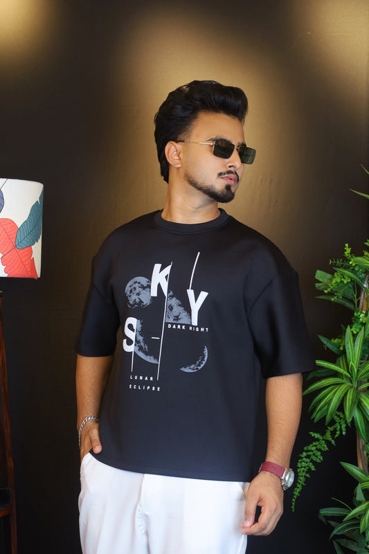 Black Colour T-Shirt |SKY