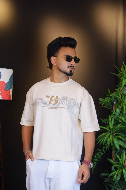 Light Cream Colour T-Shirt |GRP
