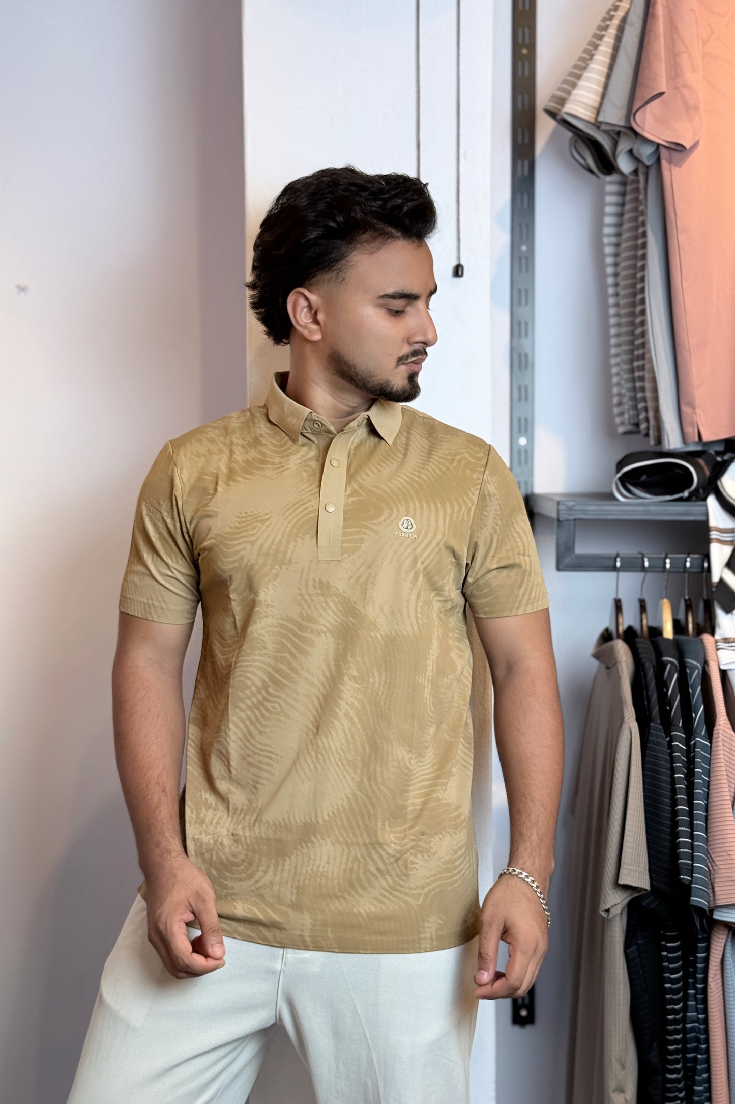 Khaki Colour Polo T-Shirt |WAP