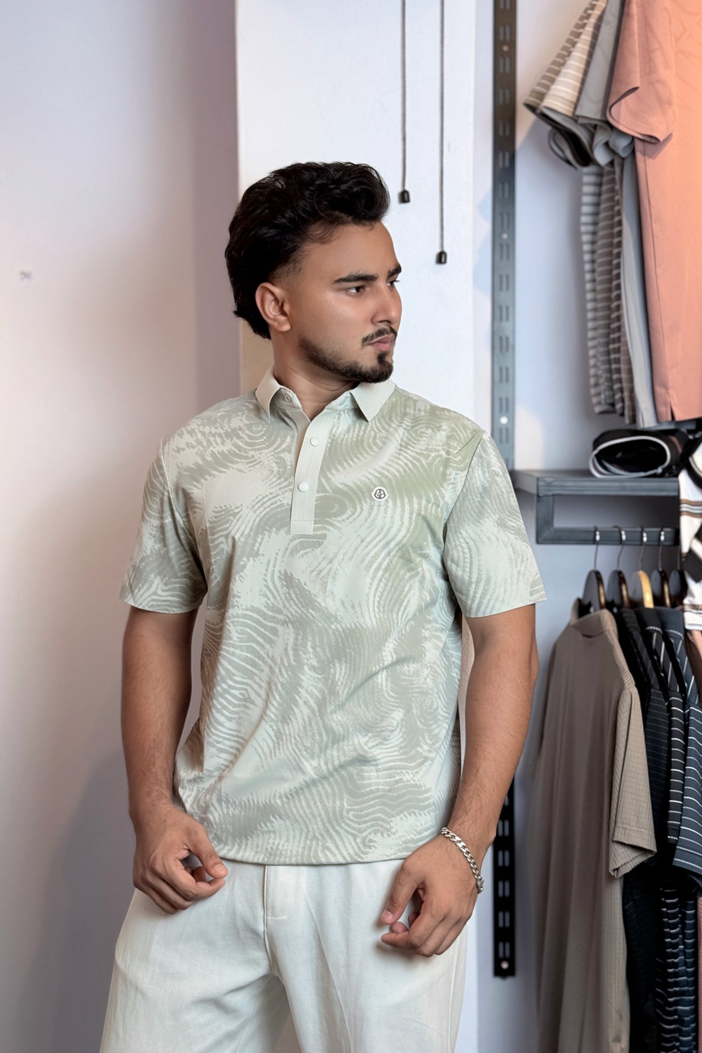 Ash Colour Polo T-Shirt |WAP