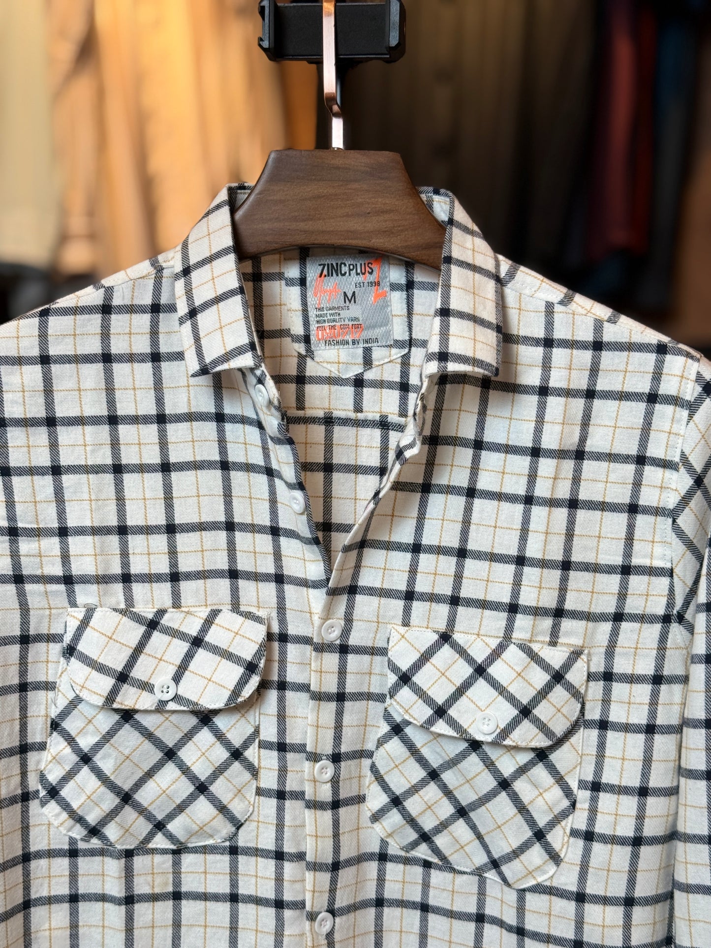 White Colour Check Shirt |WS2