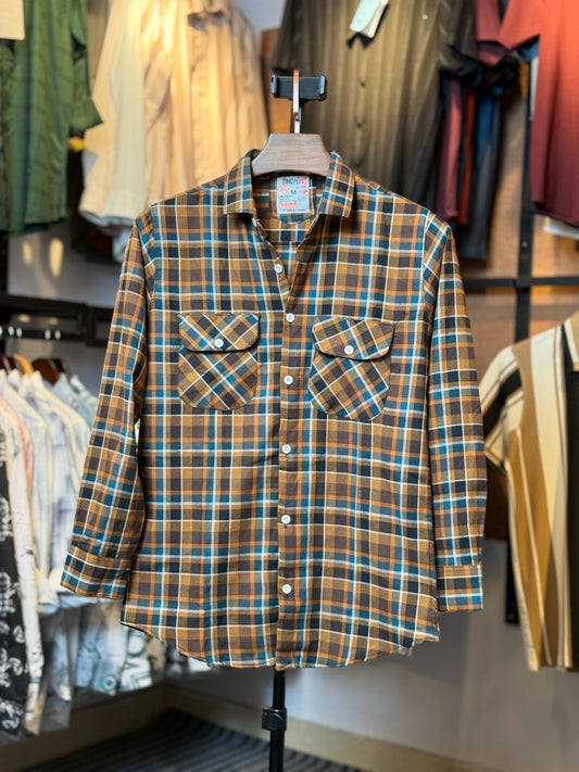Golden Blue Check Shirt |GS2