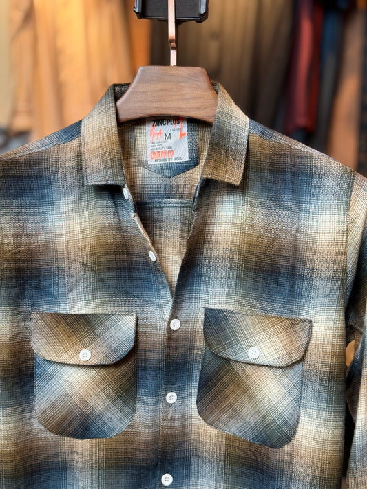 Golden Blue Check Shirt |GS4