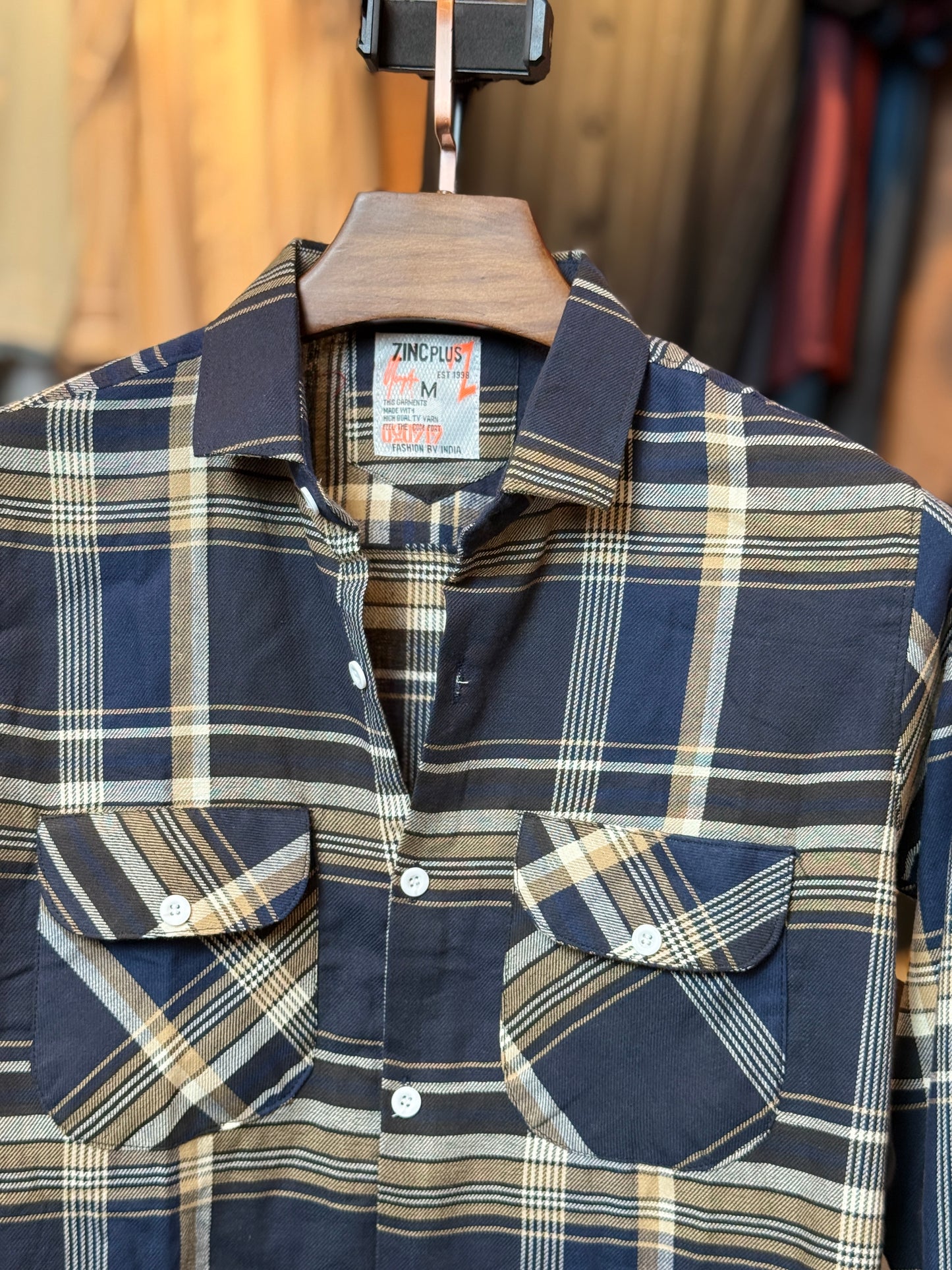 Nevy Blue Check Shirt |BL2