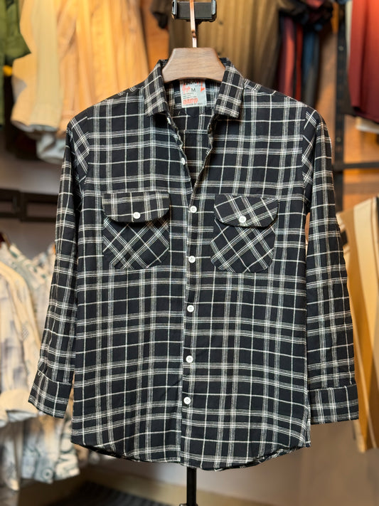 Black Colour Check Shirt |BS2