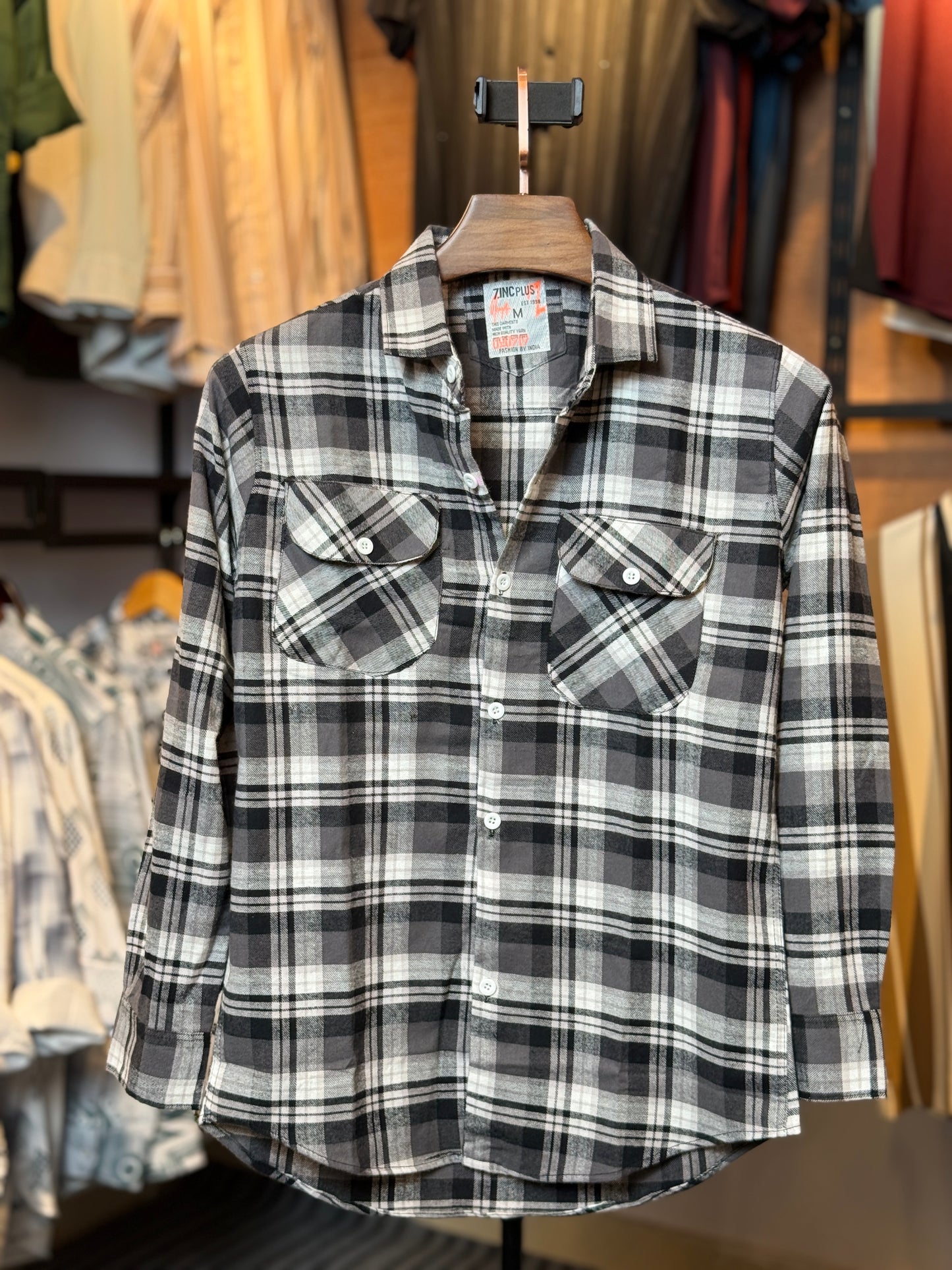 Black Ash Check Shirt |BS3