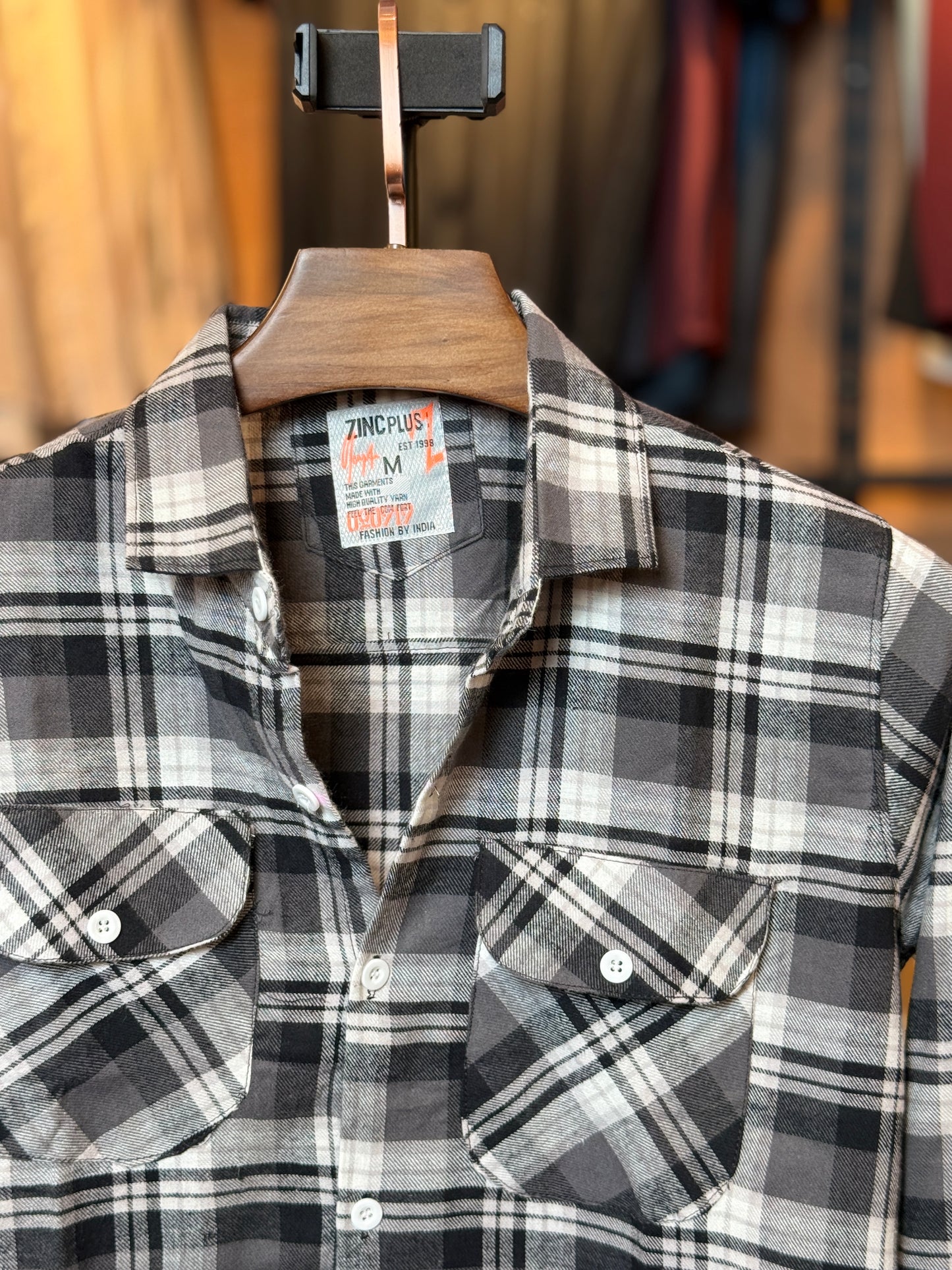 Black Ash Check Shirt |BS3
